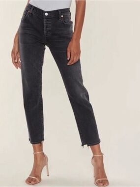 Citizens Of Humanity Jeans Women’s 28 Washed Black Emerson Slim Boyfriend
